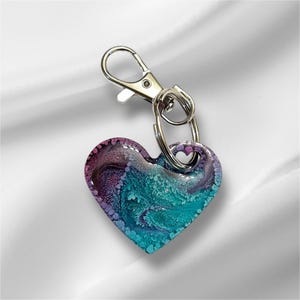 Heart Keychain-Resin Petri