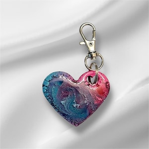 Heart Keychain-Resin Petri