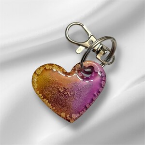 Heart Keychain-Resin Petri