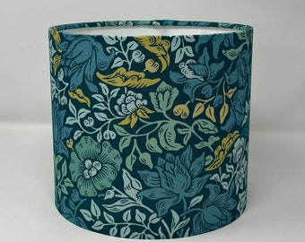 William Morris Mallow drum lampshade