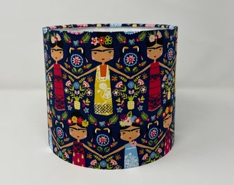 Frida Kahlo design drum lampshade