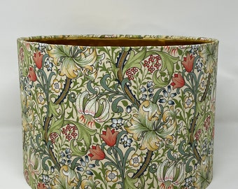 William Morris Golden Lily lampshade green