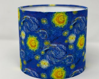 Vincent Van Gogh handmade lampshade in Starry Night design