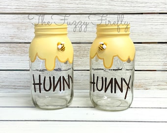 Winnie the Pooh Honey Pot Jar: Bumble Bee Baby Shower Decor