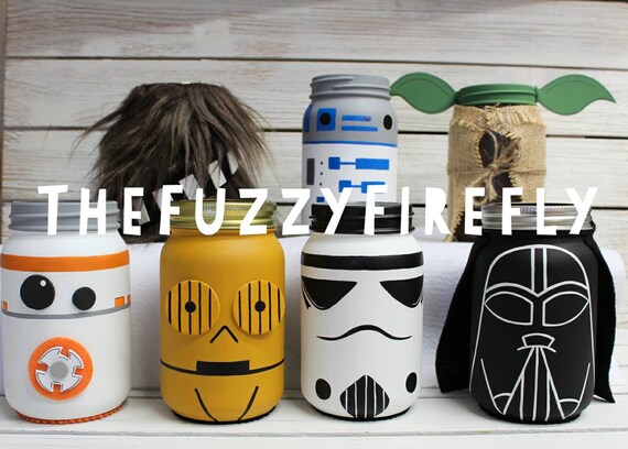 Choice Of 2 Star Wars Inspired Mason Jar Centerpiece Etsy