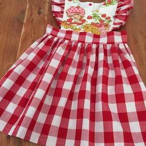 SZ 2 Strawberry  Girls Dress  Birthday dress gift party outfit