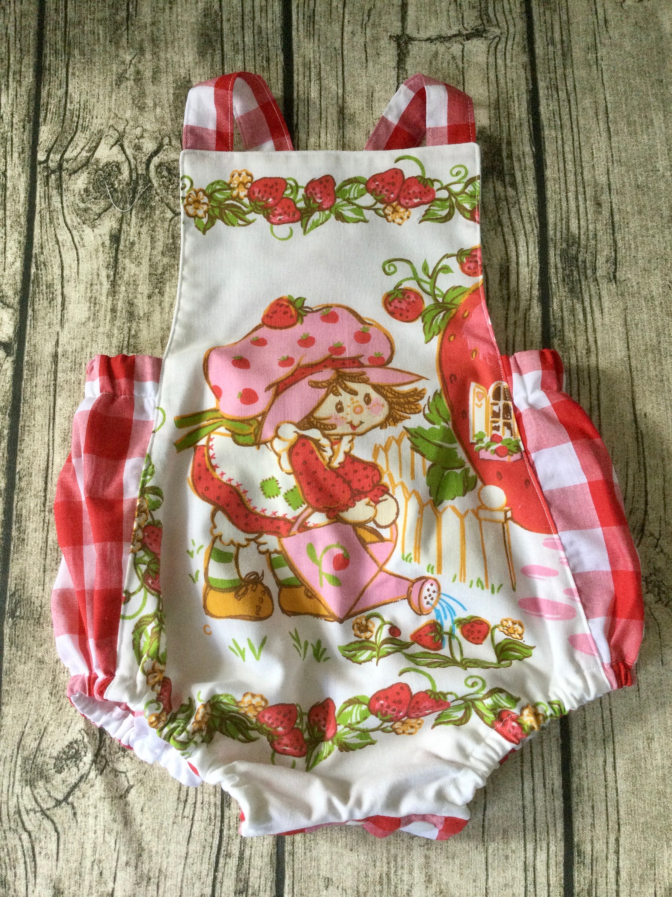 Strawberry Shortcake Baby Rompers - Etsy
