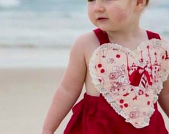 Baby girl Heart romper Queen of Hearts, Alice in Wonderland, onederland birthday, Valentines, photoshoot, Birthday, baby gift