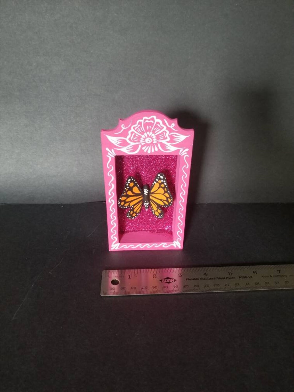 Mexican miniature monarch butterfly diorama box. Butterfly Etsy