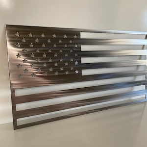 Patriotic Metal American Flag - Handmade USA Flag Wall Art Decor for ...