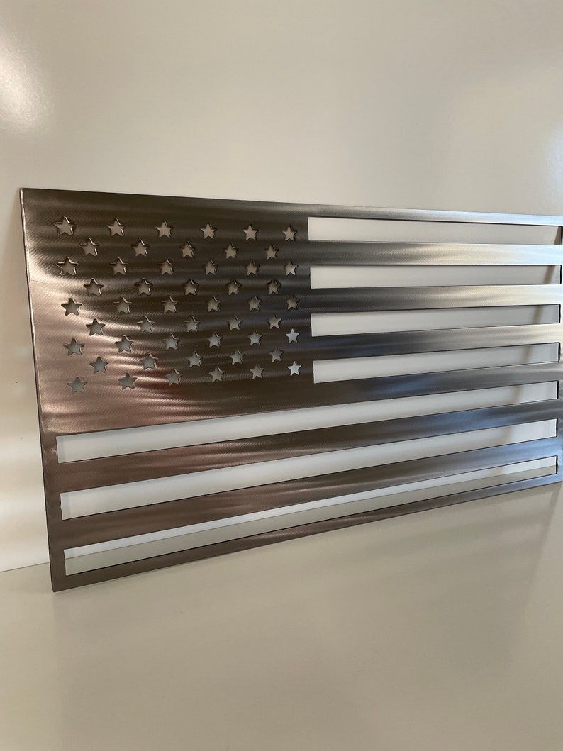 Patriotic Metal American Flag - Handmade USA Flag Wall Art Decor for ...