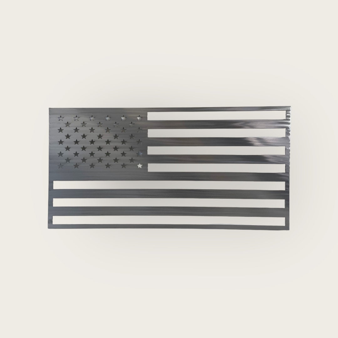 Patriotic Metal American Flag - Handmade USA Flag Wall Art Decor for ...