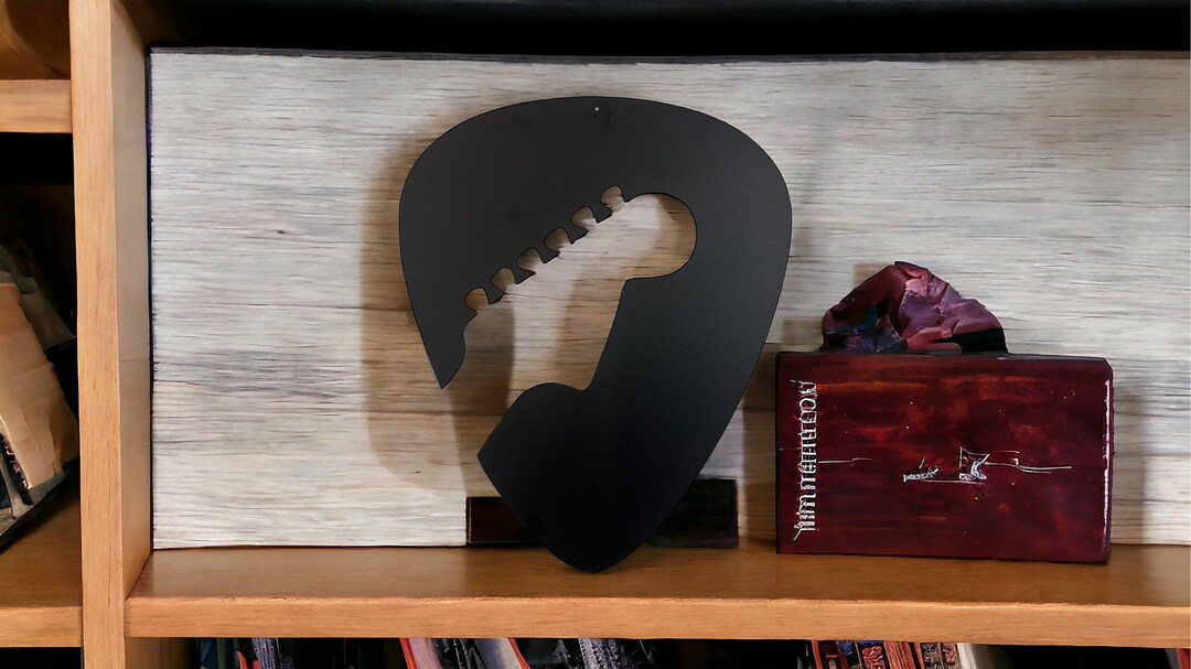Steel Guitar Pick Wall Art Metal Guitar Pick Art Etsy