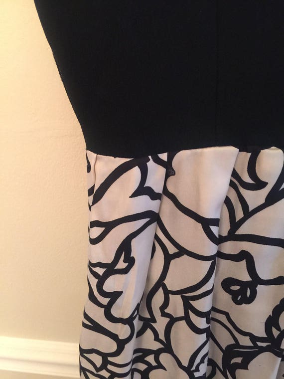 Vintage Cream/Black Cocktail Dress