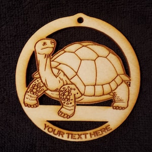 Galápagos Tortoise -Turtle Ornament - Turtle Gift -Turtle Decor -  Personalized FREE