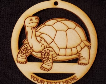 Galápagos Tortoise -Turtle Ornament - Turtle Gift -Turtle Decor -  Personalized FREE