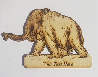 Woolly Mammoth  Ornament~Personalized FREE