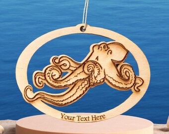 Octopus Ornament~Personalized FREE