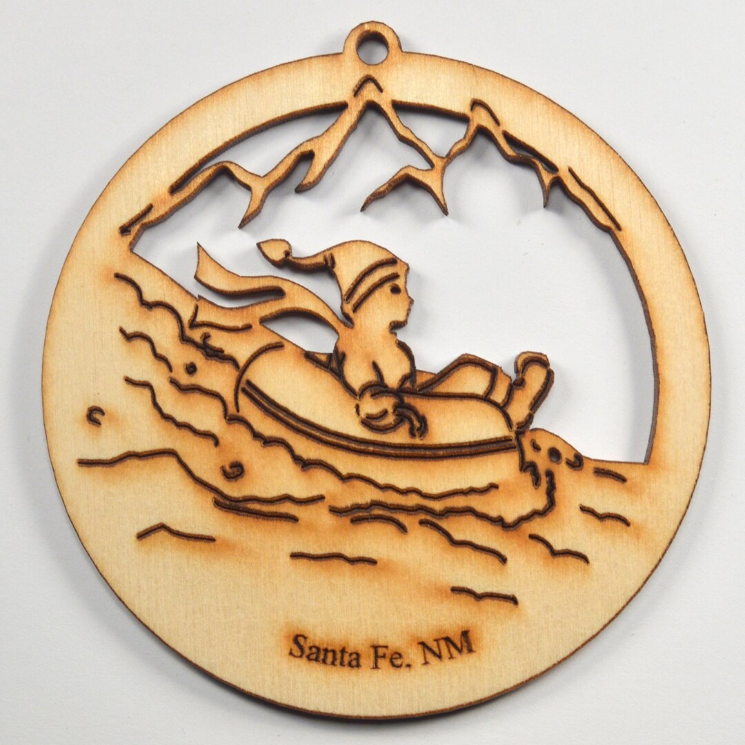 Snow Tubing Ornamentwoodpersonalized FREE Etsy