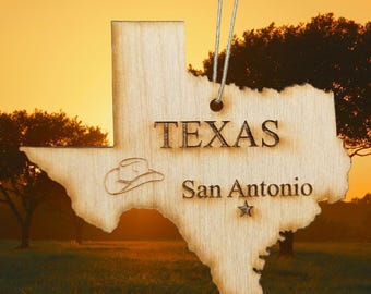 San Antonio Texas State Ornament~AS SEEN~Ready to Ship