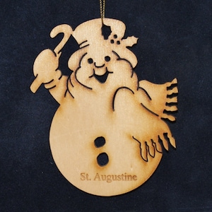 Snowman Ornament~Choose Pattern~ Personalized FREE