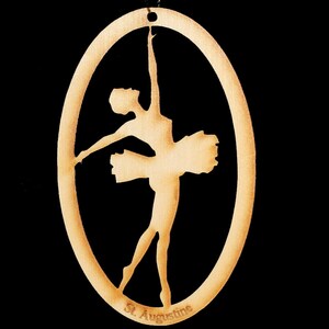 Ballerina, Ballet  Dancer Ornament, Ballet Ornament Personalized FREE
