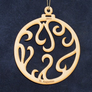 Ornament 3 ~Wood~Personalized FREE