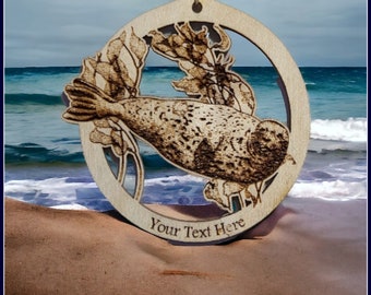 Seal Ornament~ Personalized FREE