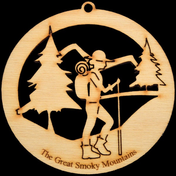 Hiker Ornament-Hiker Gift-Personalized Free