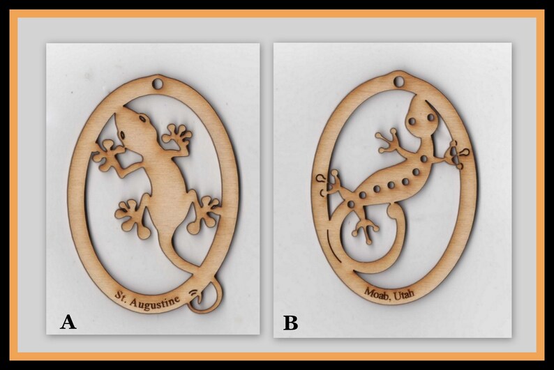 Personalized Gecko Ornament Gecko Gifts Lizard Ornament Etsy