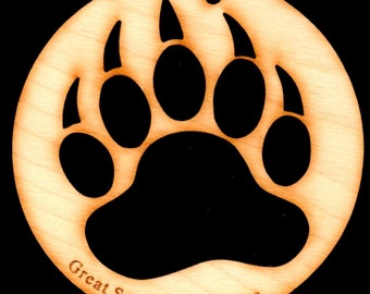 Lumberjack Tools® Wood Burning Stencil - Bear Paw