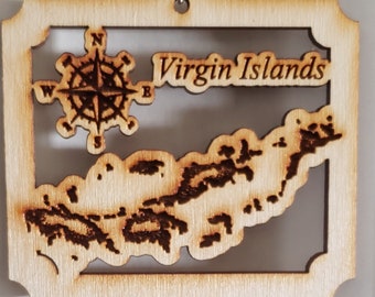 Virgin Islands Ornament- Personalized FREE