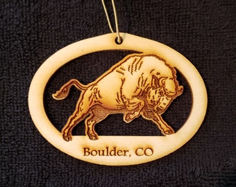 Bison Ornament~Personalized FREE