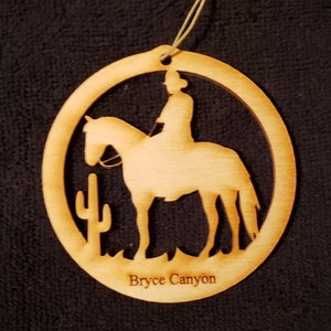 Lonesome Cowboy Ornament - Cowboy Decoration -Wooden Cowboy Ornaments - Cowboy Gift - Cowboy Gifts - Cowboy Decor ~Personalized FREE