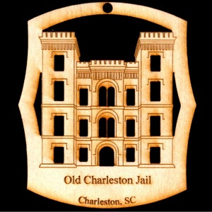 Charleston South Carolina Old Jail Ornament • Personalized FREE • Choose a Design