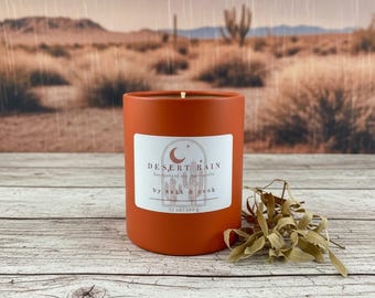 Desert Soy Candle, Desert Rain, Creosote Monsoon, Arizona Candle