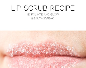 Recipe // Bath and Body Recipe // Lip Scrub Recipe // DIY Recipe // Skincare Recipe //