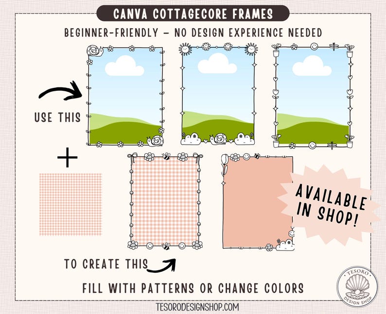 Canva Pattern Alphabet Frames Template |editable Fillable Letters A-Z ...