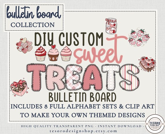 Valentine Doodle Alphabet Bundle PNG |Sweetheart February Planner Bulletin Board Kit Letter |Pink Heart Sublimination Craft |Classroom Decor