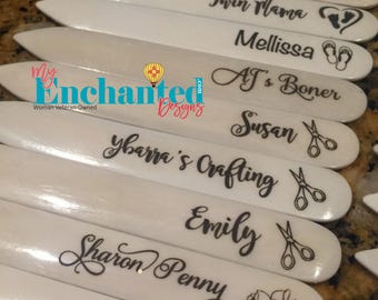 Personalized Bone Folder Stampin Up for Book Binding Scrapbook Personalized Bone Folder Gift for Card Maker Crafts Laser Engraved Craft Gift