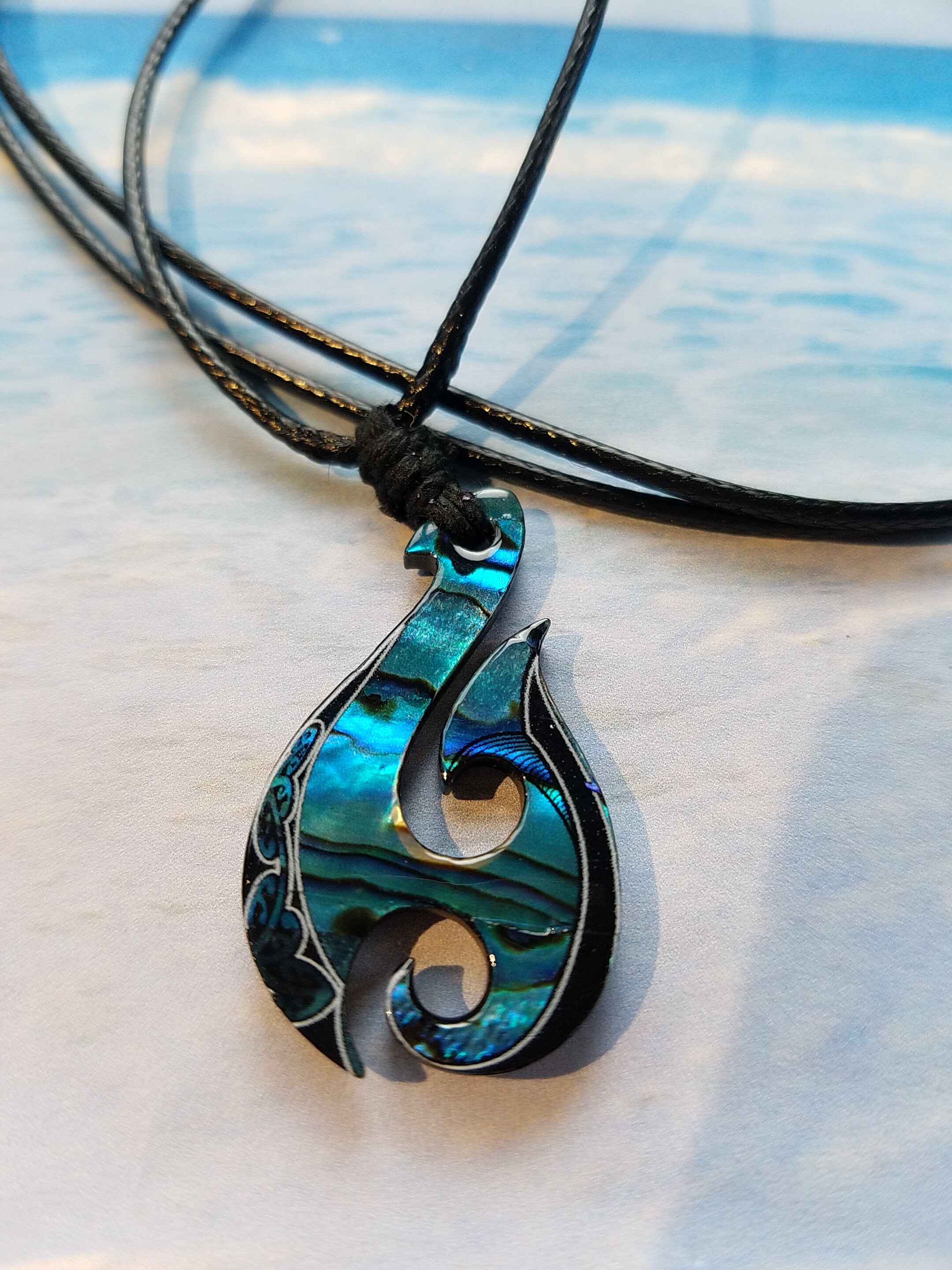 Hei Matua Paua Blue Iridescent Abalone Shell Maori Fish | Etsy