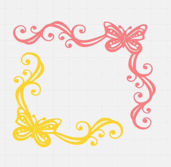 Download Butterfly Corners Butterfly Svg Files Butterfly Cut Files ...