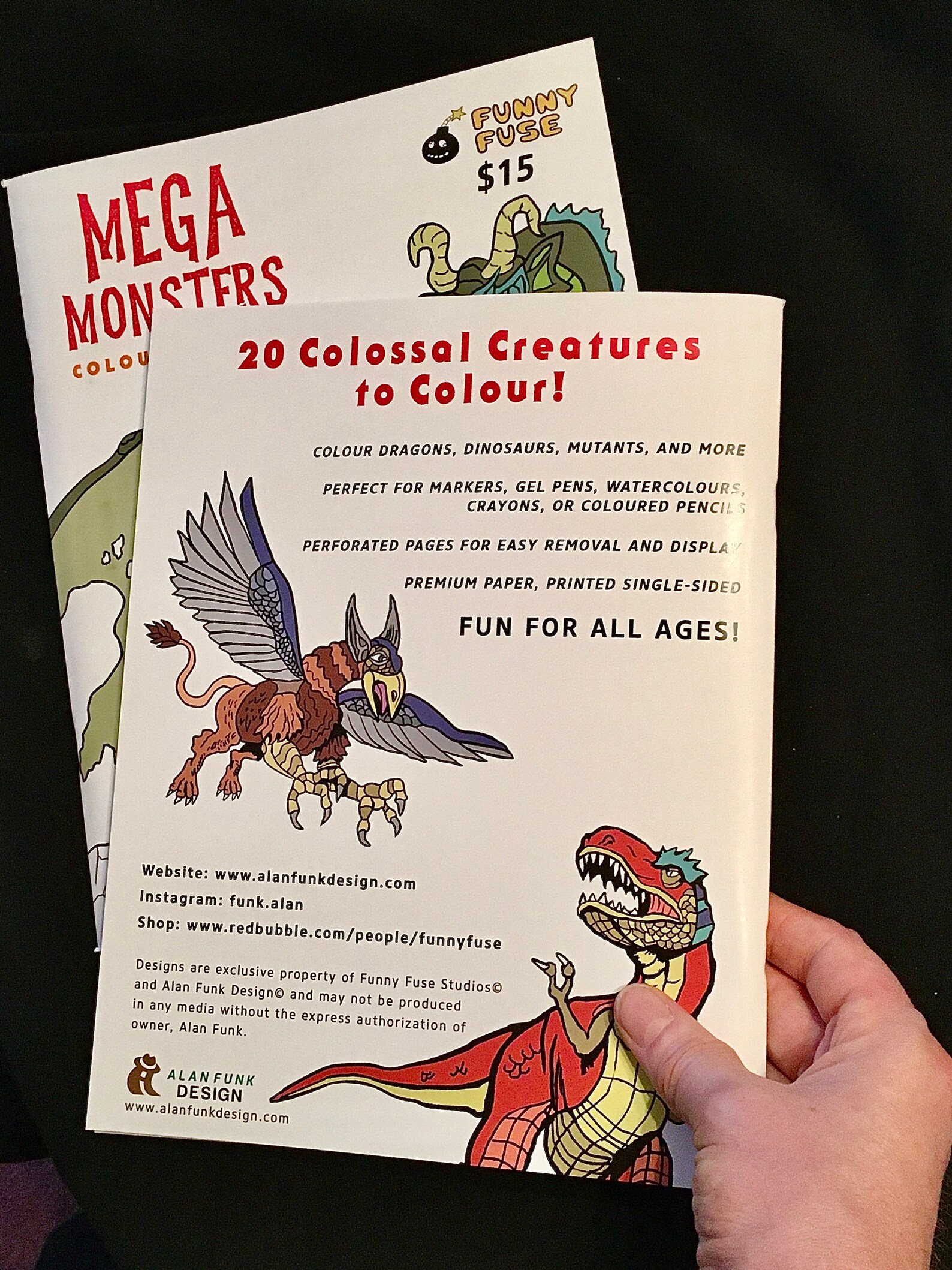 Mega Monsters Colouring Book Etsy