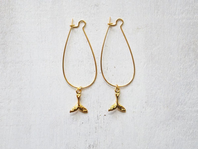 Mermaid Gold Fin Earrings SALE