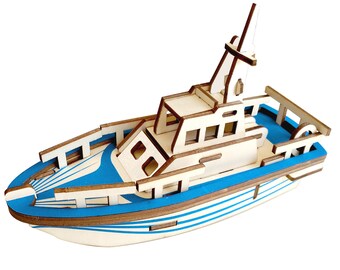 Wooden Boat Kit Etsy