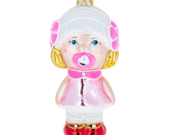 glass pacifier ornament