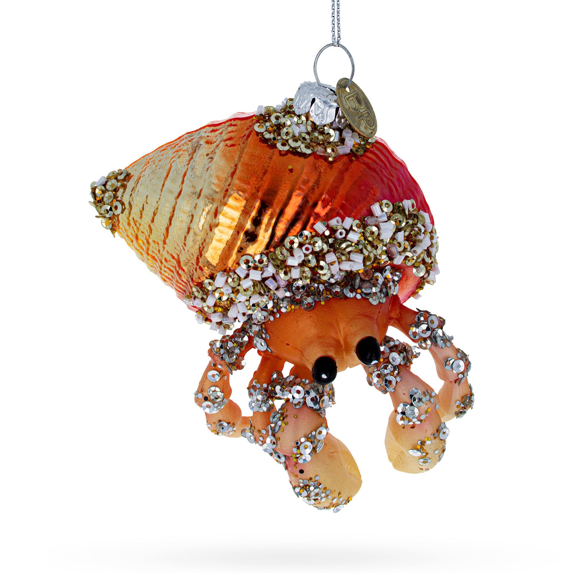 Orange Crab Glass Christmas Ornament | Etsy