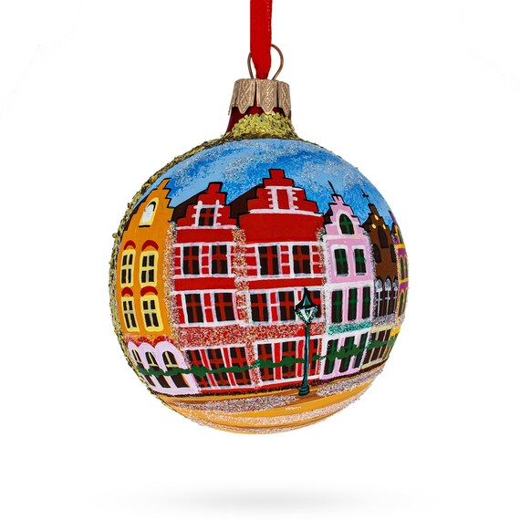 Markt de Bruges Belgique Boule de verre Ornement de Noël - Etsy France Markt de Bruges Belgique Boule de verre Ornement de Noël - Etsy France