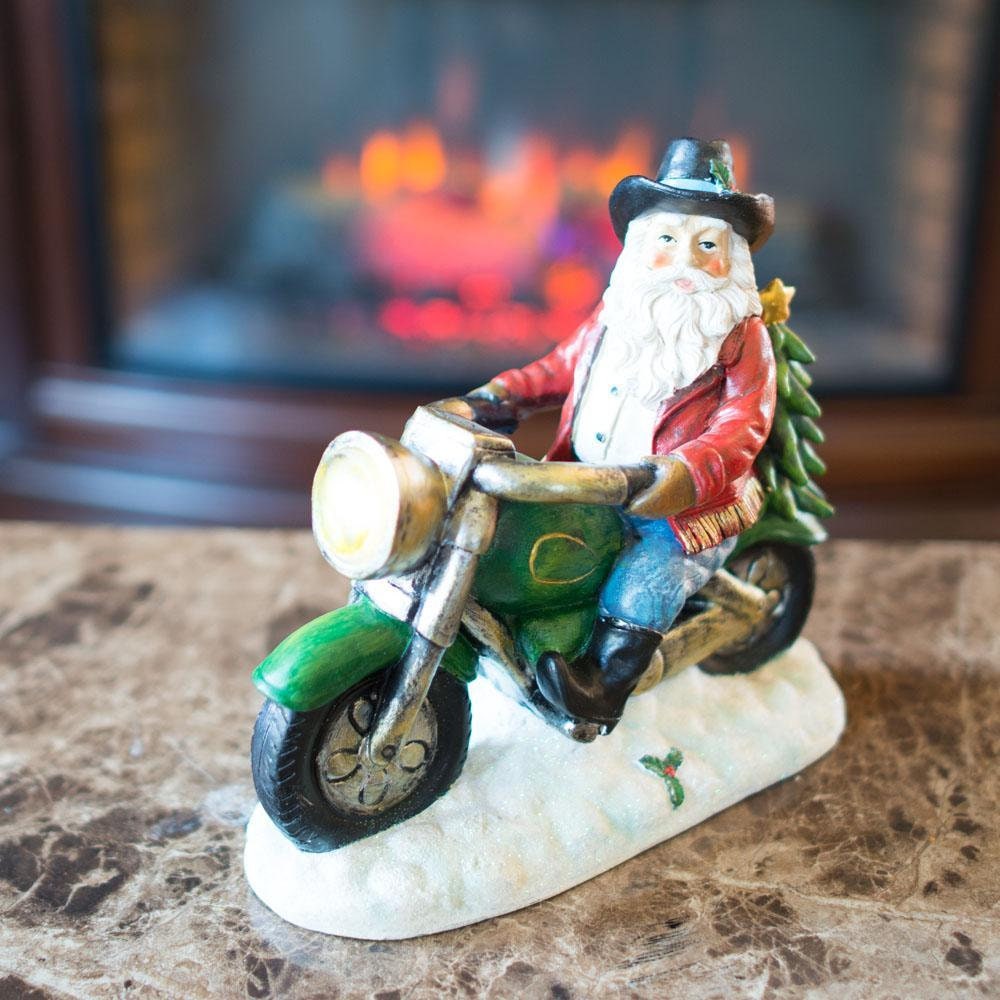 Figurine miniature humoristique d'une excitant Tour en Moto