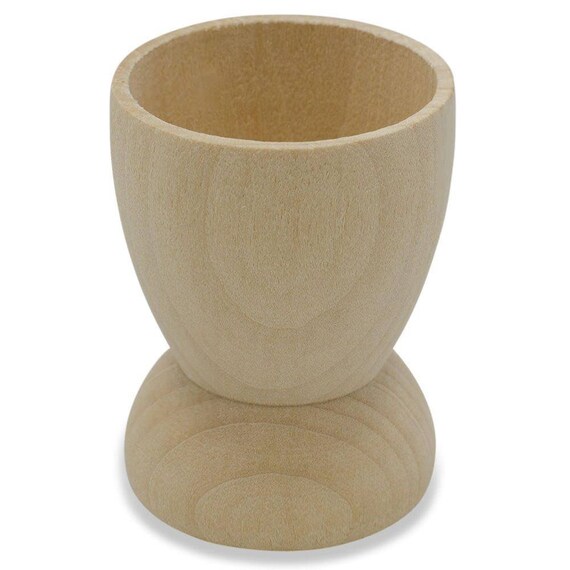 BestPysanky Classic Wooden Egg Cup Holder Display Stand 2.15 Inches